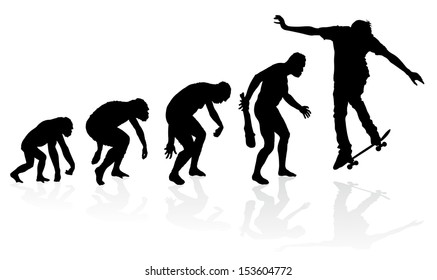 Evolution of a Skateboarder 