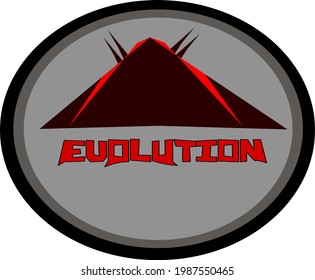 EVOLUTION t-shirt, custom logo design 