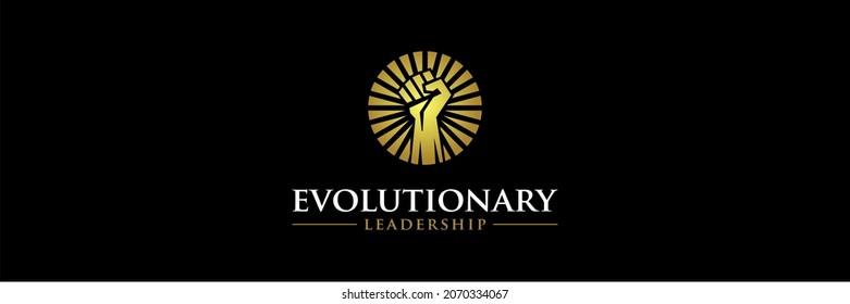 evolutionary leadership logo design vector abstract 