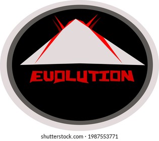 Evoluton t-shirt design, custom logo.