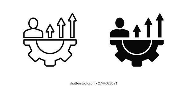 Evolve icon set with style outline and solid. vector simple elements for design and presentation.