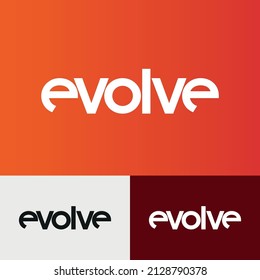evolve Modern Logo Design Concept