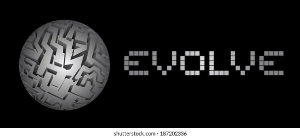 Evolve science symbol