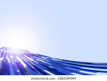 evolving blue digital technology background