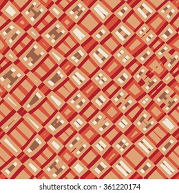 evolving geometry - vector seamless pattern, based on diagonal baltic ornaments