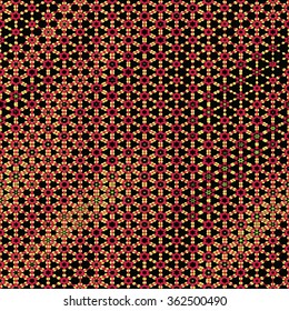 evolving geometry - vector seamless pattern, based on diagonal baltic ornaments