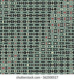 evolving geometry - vector seamless pattern, based on diagonal baltic ornaments