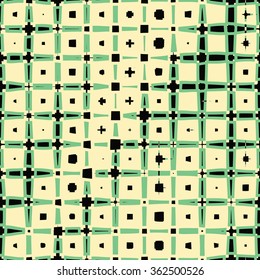 evolving geometry - vector seamless pattern, based on diagonal baltic ornaments