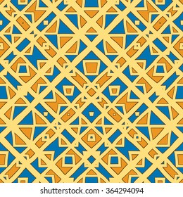 evolving geometry - vector seamless pattern, based on diagonal baltic ornaments