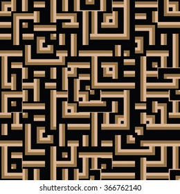 evolving geometry - vector seamless pattern