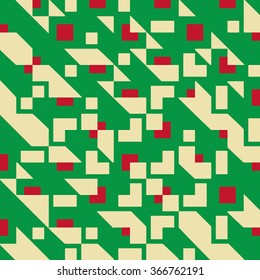 evolving geometry - vector seamless pattern