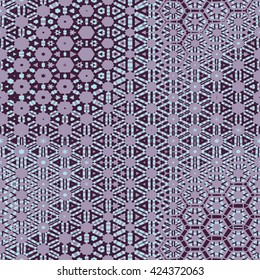 Evolving geometry - vector seamless pattern