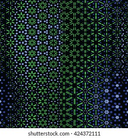 Evolving geometry - vector seamless pattern