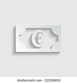 evro icon with shadow on a grey background