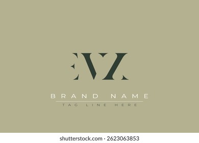EVX abstract letter logo design. This logo is designed by three abstract letters.