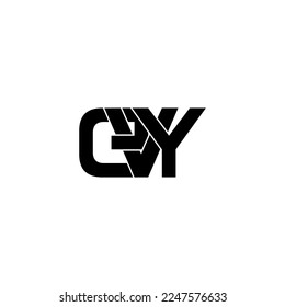 evy initial letter monogram logo design