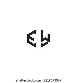 EW abstract concept in high quality professional design that will print well across any print media