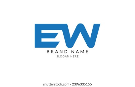 nuevo diseño de plantilla de logotipo de letra azul.