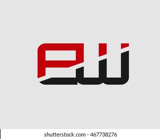 EW company linked letter logo icon
