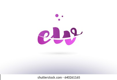 ew e w calligraphy alphabet letter logo 