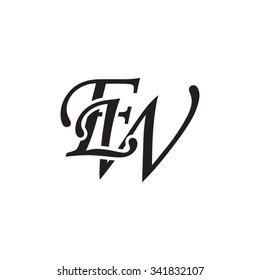 EW initial monogram logo