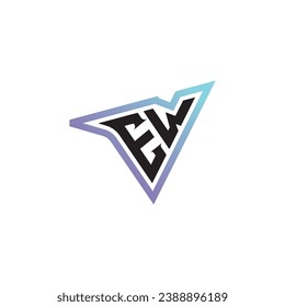 Coole Logokombination mit EW-Buchstaben oder Logo für Spiele als inspirierendes Design