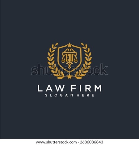 EW letter monogram logo for lawfirm with pillar and leaf image design