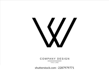 EW, WE, Abstract Letters Logo Monogram