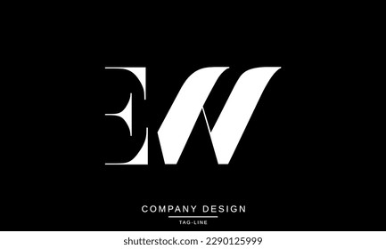 EW, WE, Abstract Letters Logo Monogram