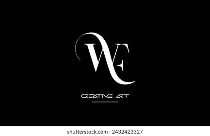 EW, WE, E, W abstract letters logo monogram