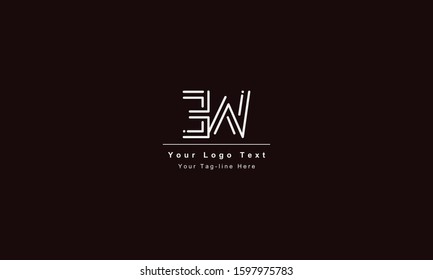 EW WE letter logo. Unique attractive creative modern initial EW WE E W initial based letter icon logo