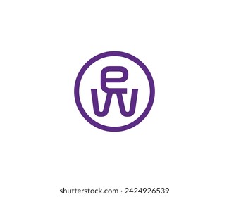 Plantilla de vector de diseño de logotipo EW WE