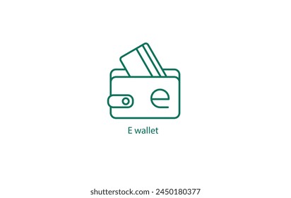 E-Wallet Icon: Vector Illustration for Digital Payment Solutions