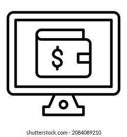 Ewallet icon vector image. Can also be used for web apps, mobile apps and print media.