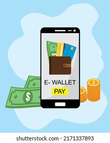 e-wallet illustration to facilitate your business