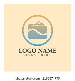 Design-Symbol für E-Wallet-Logo, Vektorgrafik