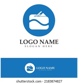 e-wallet logo design icon vector