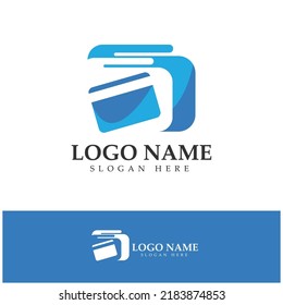 vector de diseño de logotipo de cartera electrónica