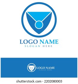 vector de diseño de logotipo de cartera electrónica