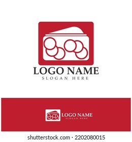 e-wallet logo design icon vector