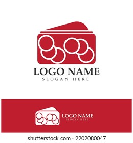 vector de diseño de logotipo de cartera electrónica