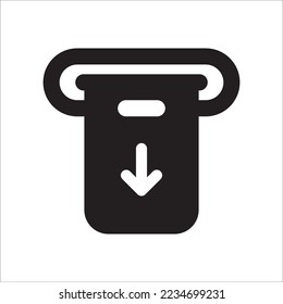 Icono de pago de cartera electrónica estilo sólido