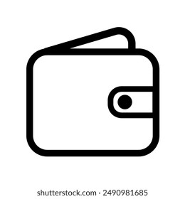 Ewallet con estilo de arte de línea de Vector