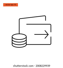 E-wallet,Top up icon vector illustration design