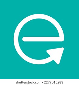 E-waste, electronics recycling vector icon badge