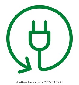 E-waste, electronics recycling vector icon badge