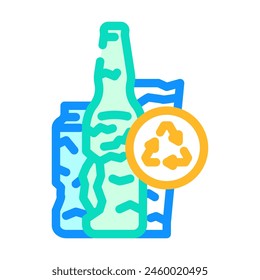 ewaste waste sorting color icon vector. ewaste waste sorting sign. isolated symbol illustration