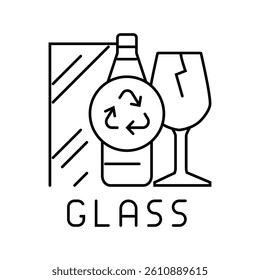 ewaste waste sorting line icon vector. ewaste waste sorting sign. isolated contour symbol black illustration