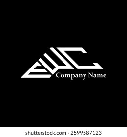 EWC logo design, EWC simple and modern logo. EWC luxurious alphabet design  