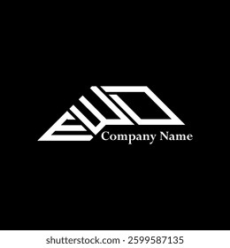 EWD logo design, EWD simple and modern logo. EWD luxurious alphabet design  